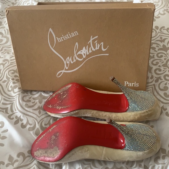 Christian Louboutin Crystal Slingback Pumps - Picture 4 of 7